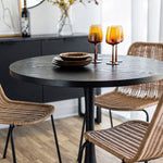 Stanley Pedestal Dining Table 9 - a - FURNITURE - dining tables - round Style in Form