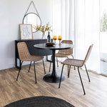 Stanley Pedestal Dining Table 9 - a - FURNITURE - dining tables - round Style in Form