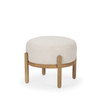 Gwyn Pouf 6 - FURNITURE - ottoman Mercana Light Brown Wood