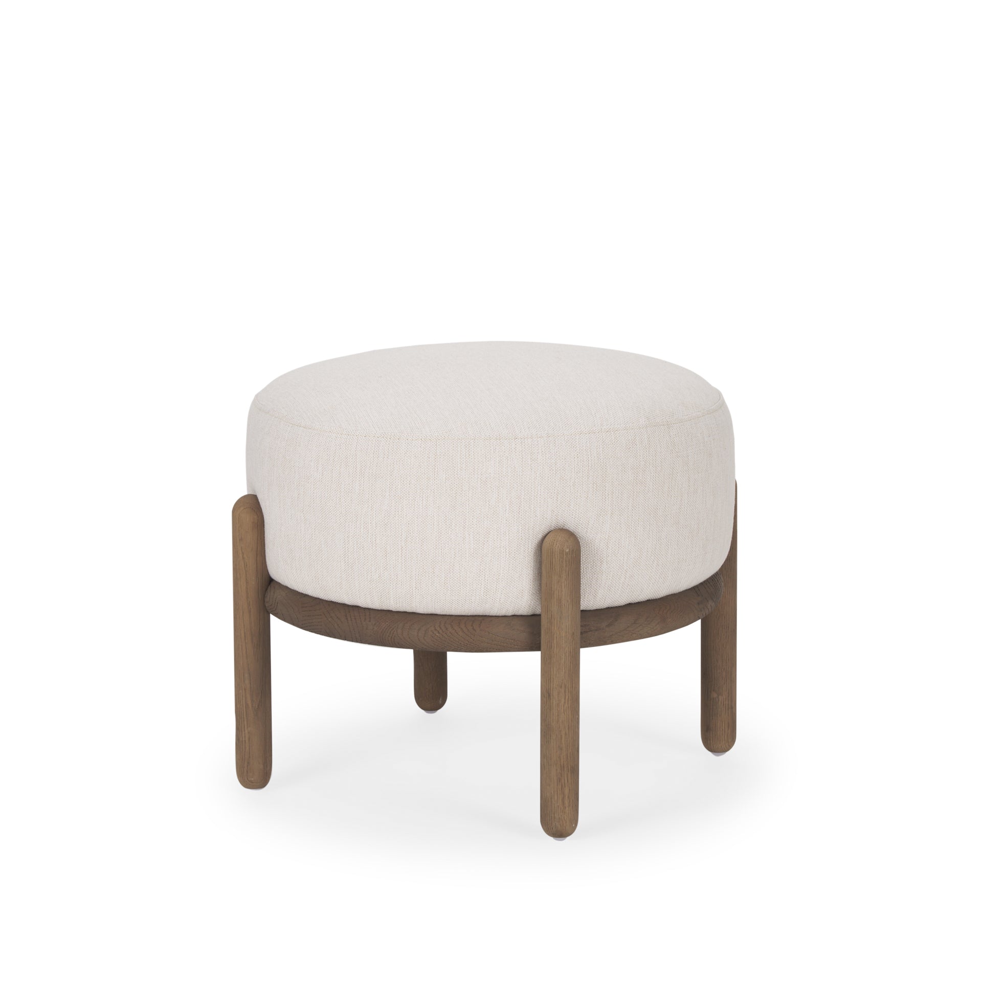 Gwyn Pouf 6 - FURNITURE - ottoman Mercana Dark Brown Wood
