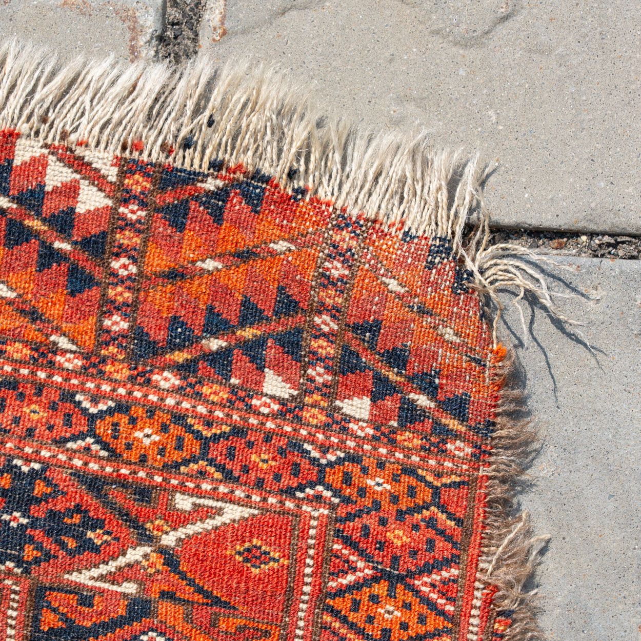 3'4" x 4'7" Antique Caucasian Rug RUGS - vintage Rug & Weave Rugs