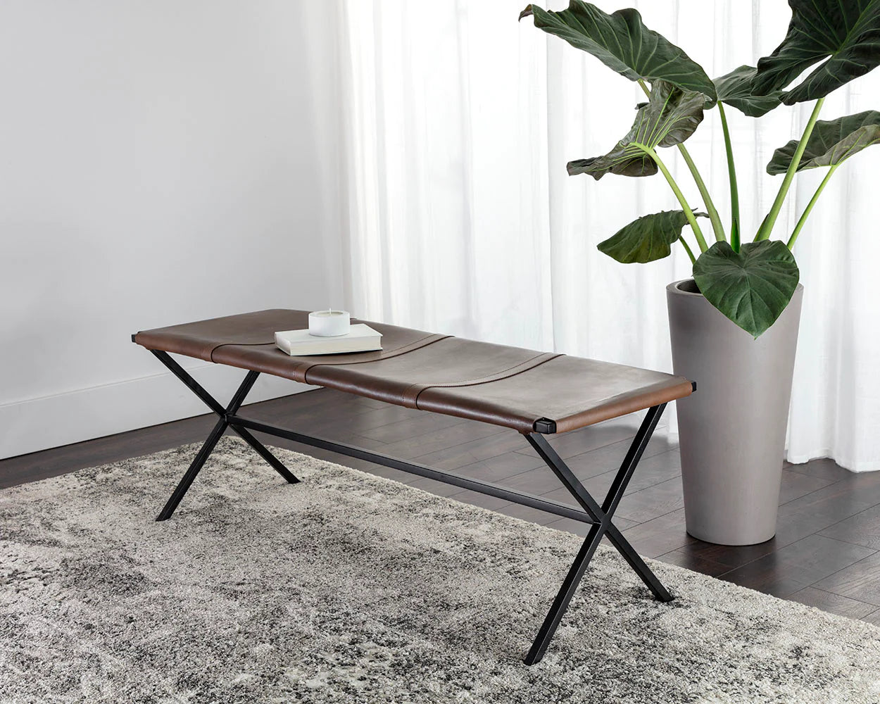Eamon Bench 15 - FURNITURE - bed bench Sunpan