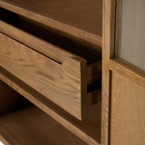 Marianne Panel and Glass Cabinet FURNITURE - Cabinet Four Hands