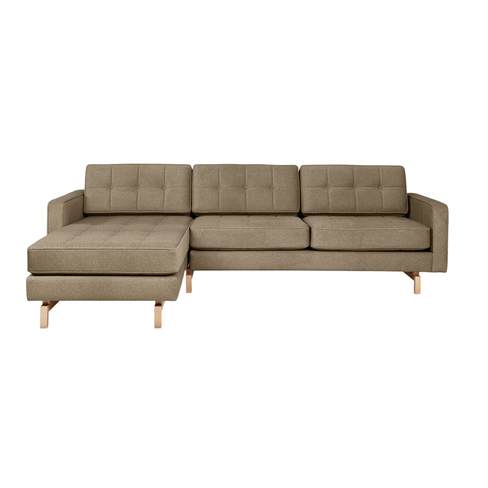 Gus* Modern Jane 2 Bi-Sectional 2 - FURNITURE - sectional Gus Merino Mocha Ash Natural