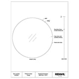 Gracie Wall Mirror 100 - a - wall mirror Renwil