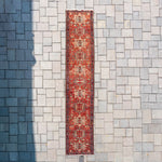 2'3" x 12' Vintage Persian Heriz Rug RUGS - vintage Rug & Weave Rugs