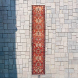 2'3" x 12' Vintage Persian Heriz Rug RUGS - vintage Rug & Weave Rugs