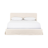 Allen Slipcover Bed Beds Four Hands Queen Brussels Natural