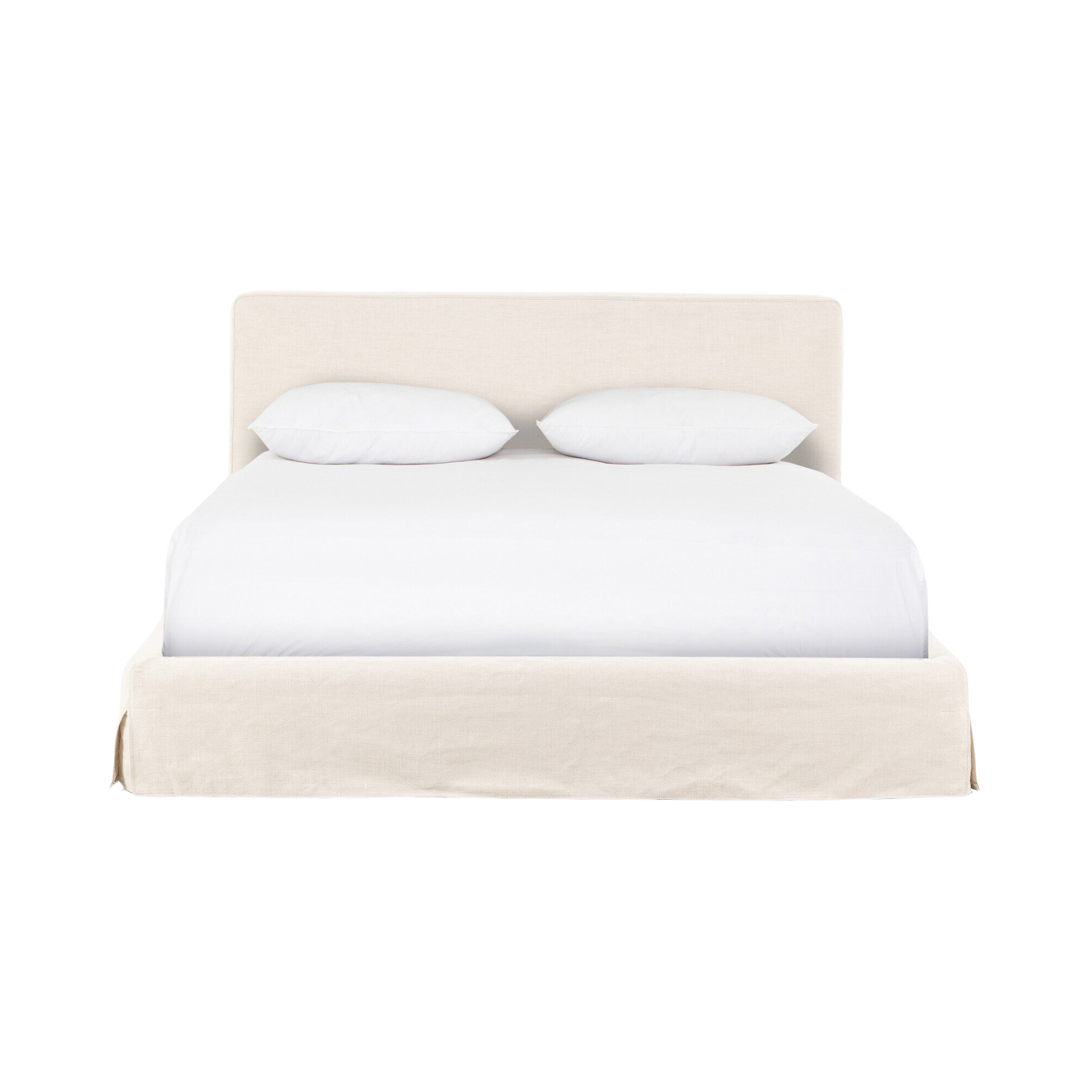 Allen Slipcover Bed Beds Four Hands Queen Brussels Natural