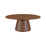 Ortega Coffee Table 4 - b - FURNITURE - coffee table - round Moe's Furniture Walnut