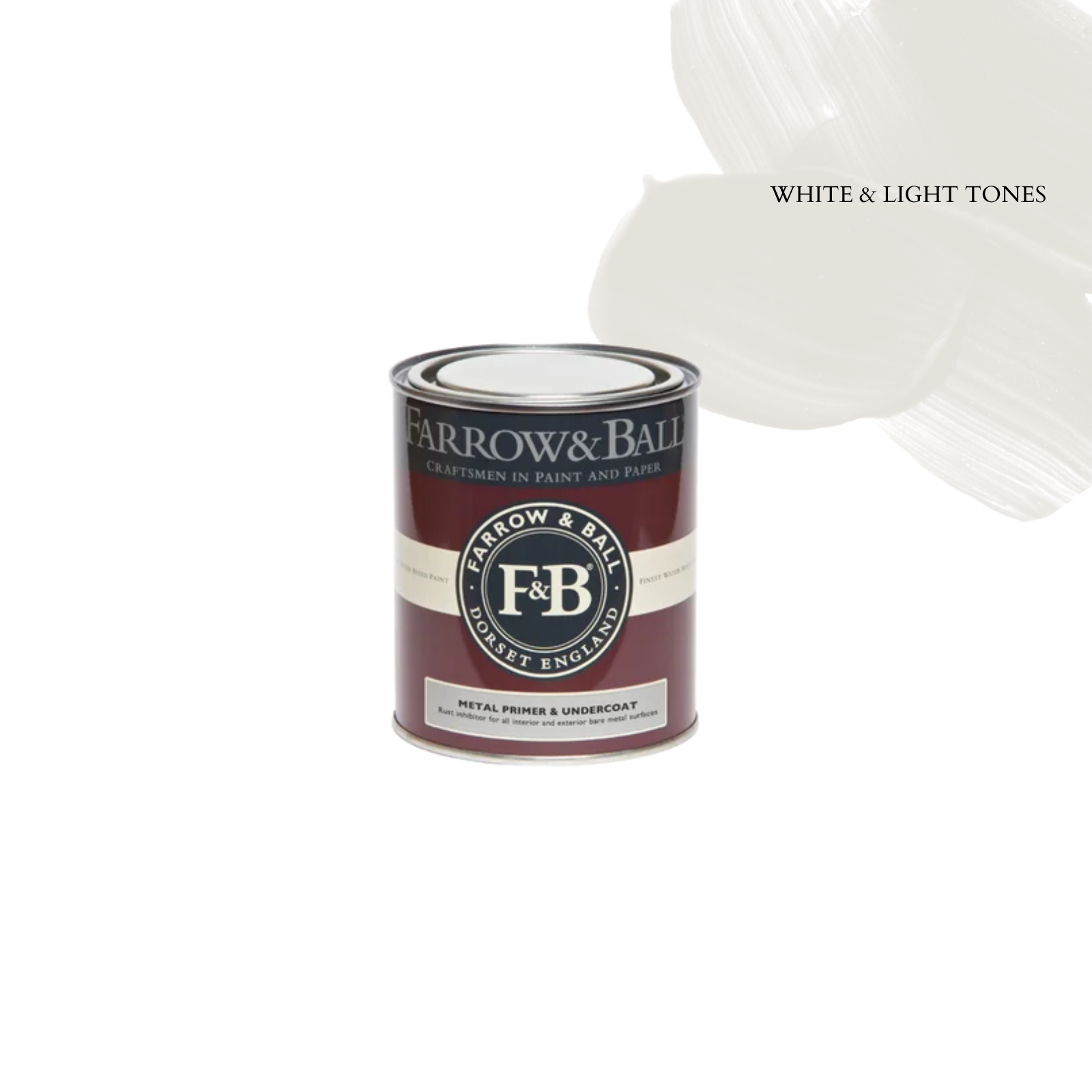 Farrow & Ball Metal Primer & Undercoat - White and Light Tones PAINT - Farrow & Ball Farrow & Ball