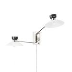 Whitley Plug-In Sconce LIGHTING - sconce Hudson Valley Lighting Polished Nickel