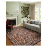 Rifle Paper Co. x Loloi Courtyard Eve Crimson Rug 3-patterned rugs Loloi