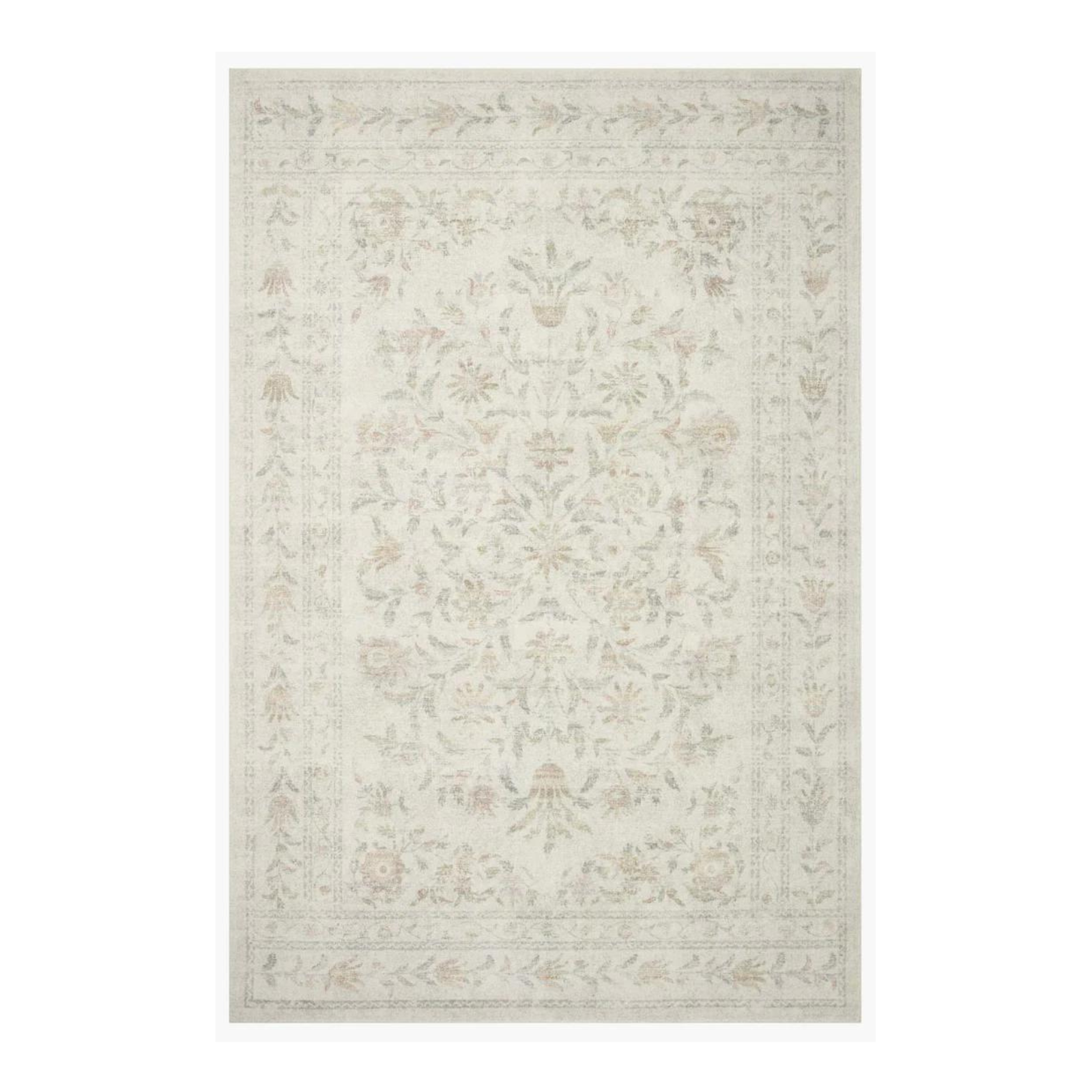 Rifle Paper Co. x Loloi Courtyard Lily Yellow / Multi Rug 3-patterned rugs Loloi