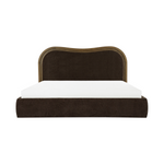 Viella Bed Beds Moe's Furniture Warm Brown Queen