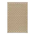 Willa Beige Checkerboard Rug 0-rugs-wool Momeni