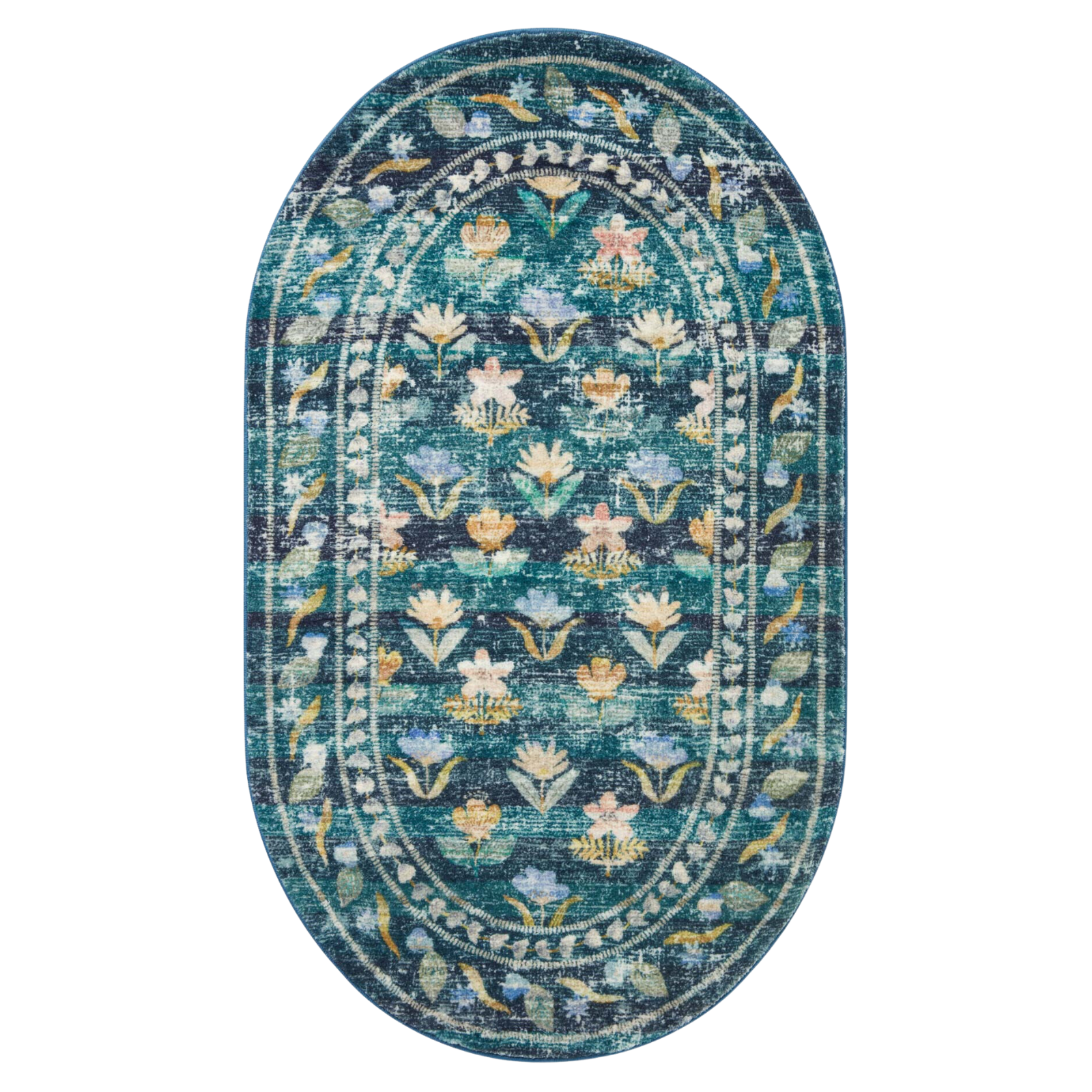 Rifle Paper Co. x Loloi Courtyard Hadley Emerald Rug 3-patterned rugs Loloi