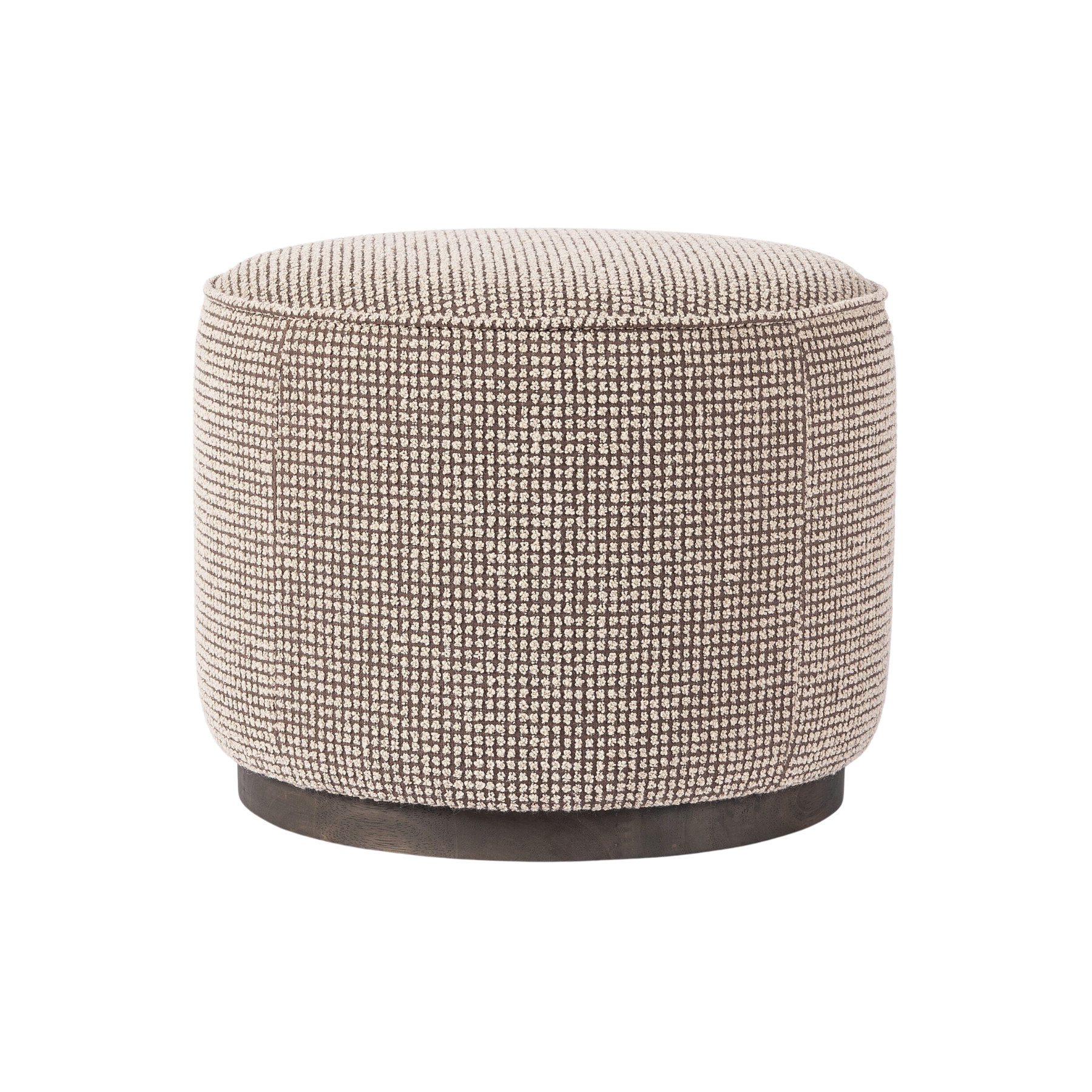 Samson Round Ottoman Ottomans Four Hands Barrow Taupe