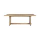 Aidia Dining Table 9 - b - FURNITURE - dining table - rectangle Mercana Light Brown Wood