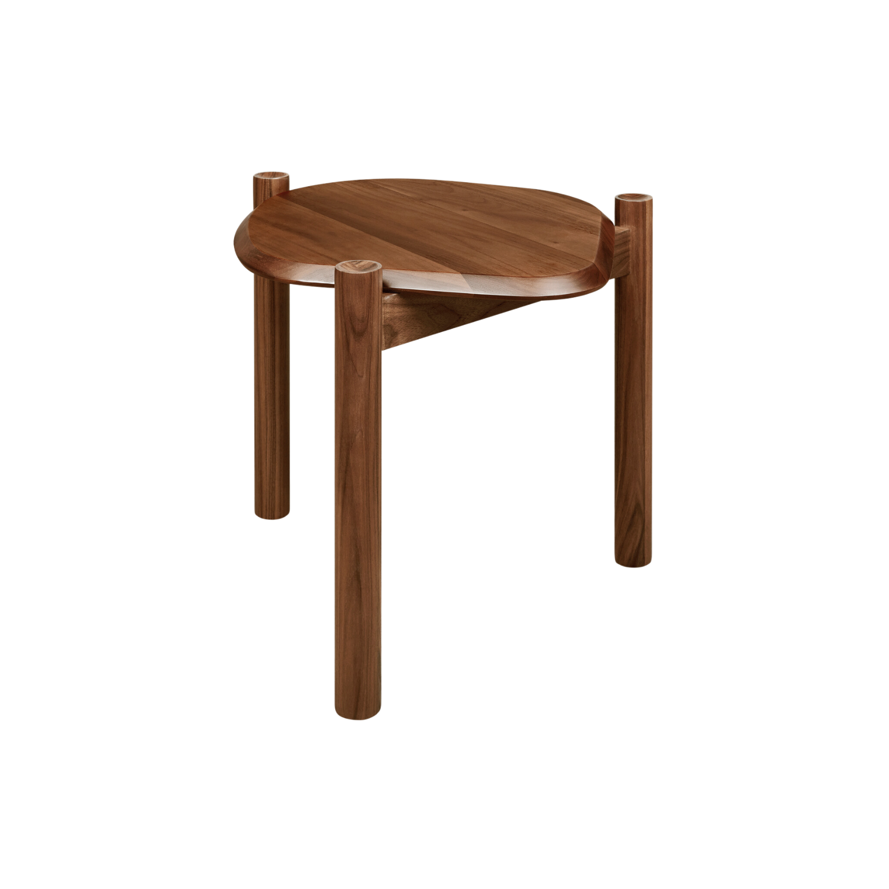 Gus* Modern Monarch End Table Accent Tables Gus Natural Walnut