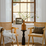 Aja Floral Pillow Cover 00-1 - PILLOWS - block print - neutral Rug & Weave Pillows