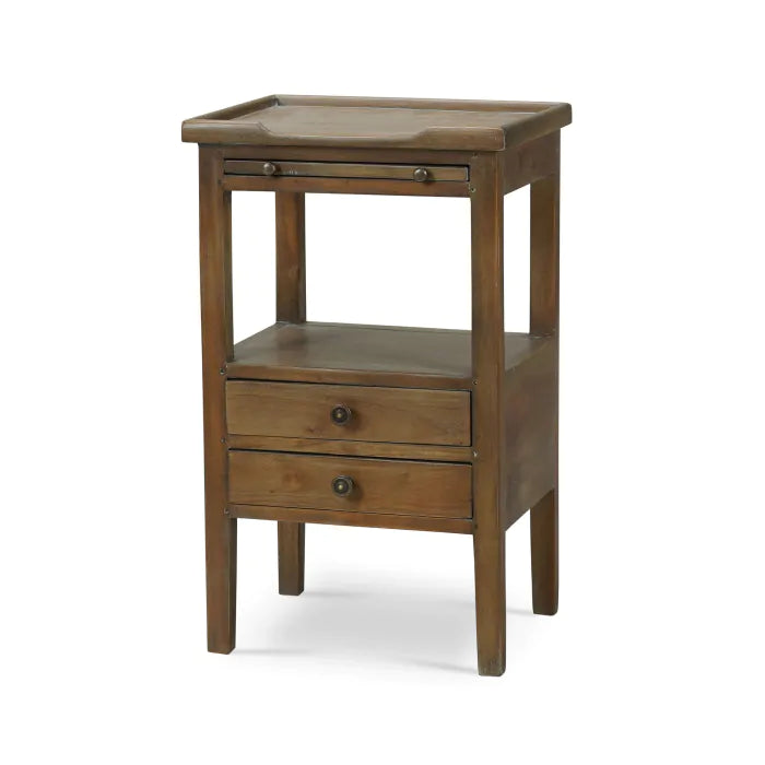 Eamon 2 Drawer Side Table 4 - a - FURNITURE - accent table - wood Bramble