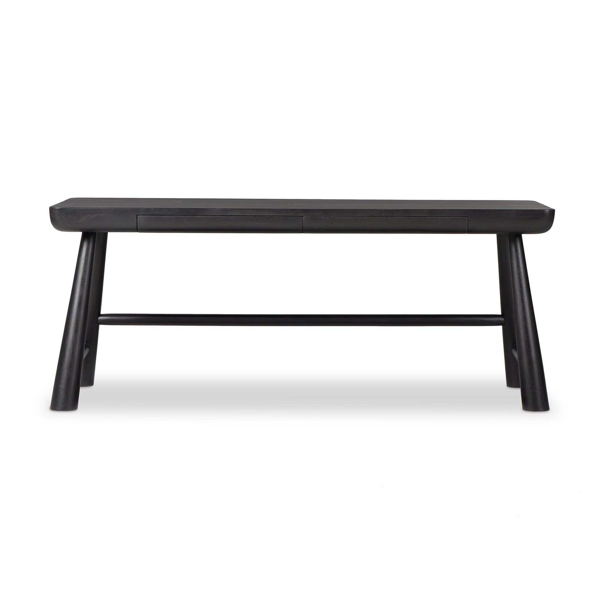 Lorik Desk FURNITURE - desks Four Hands Worn Black Acacia