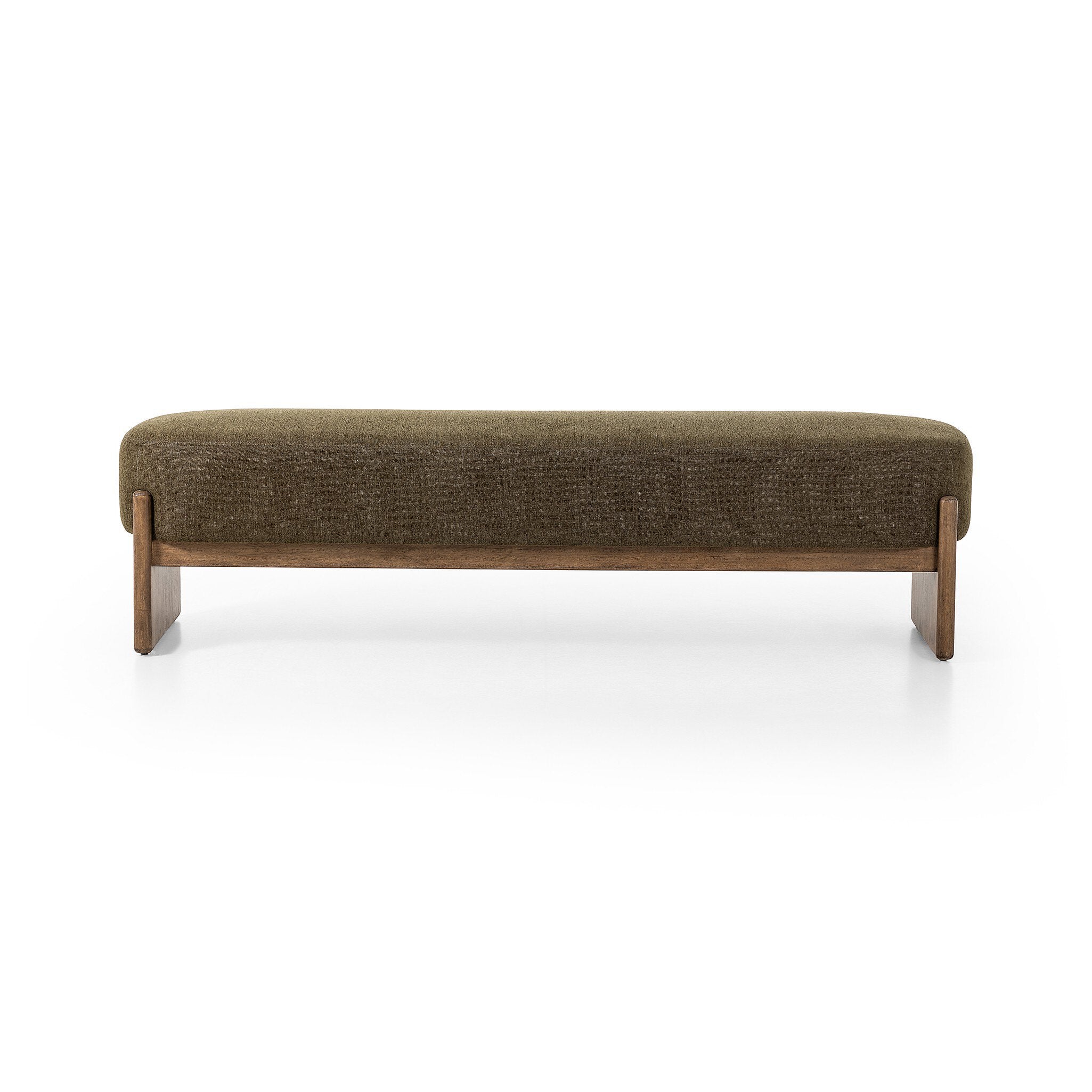 Kirby Accent Bench FURNITURE - bench Four Hands Sutton Olive