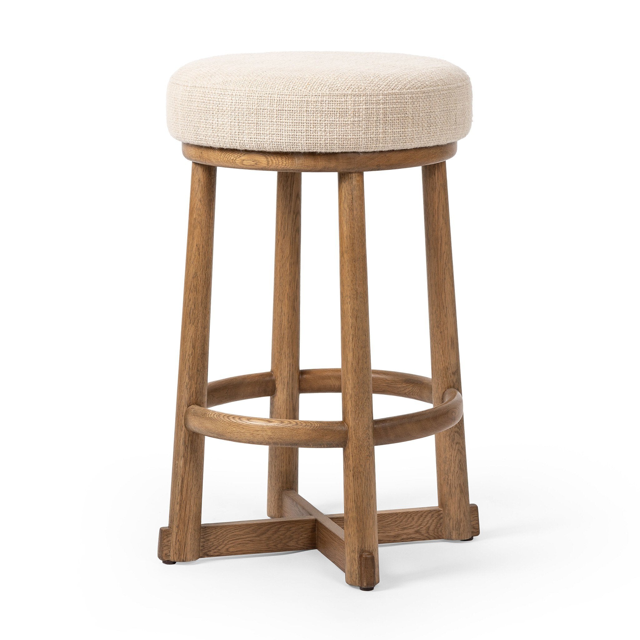 Staria Swivel Stool FURNITURE - bar/counter stool Four Hands