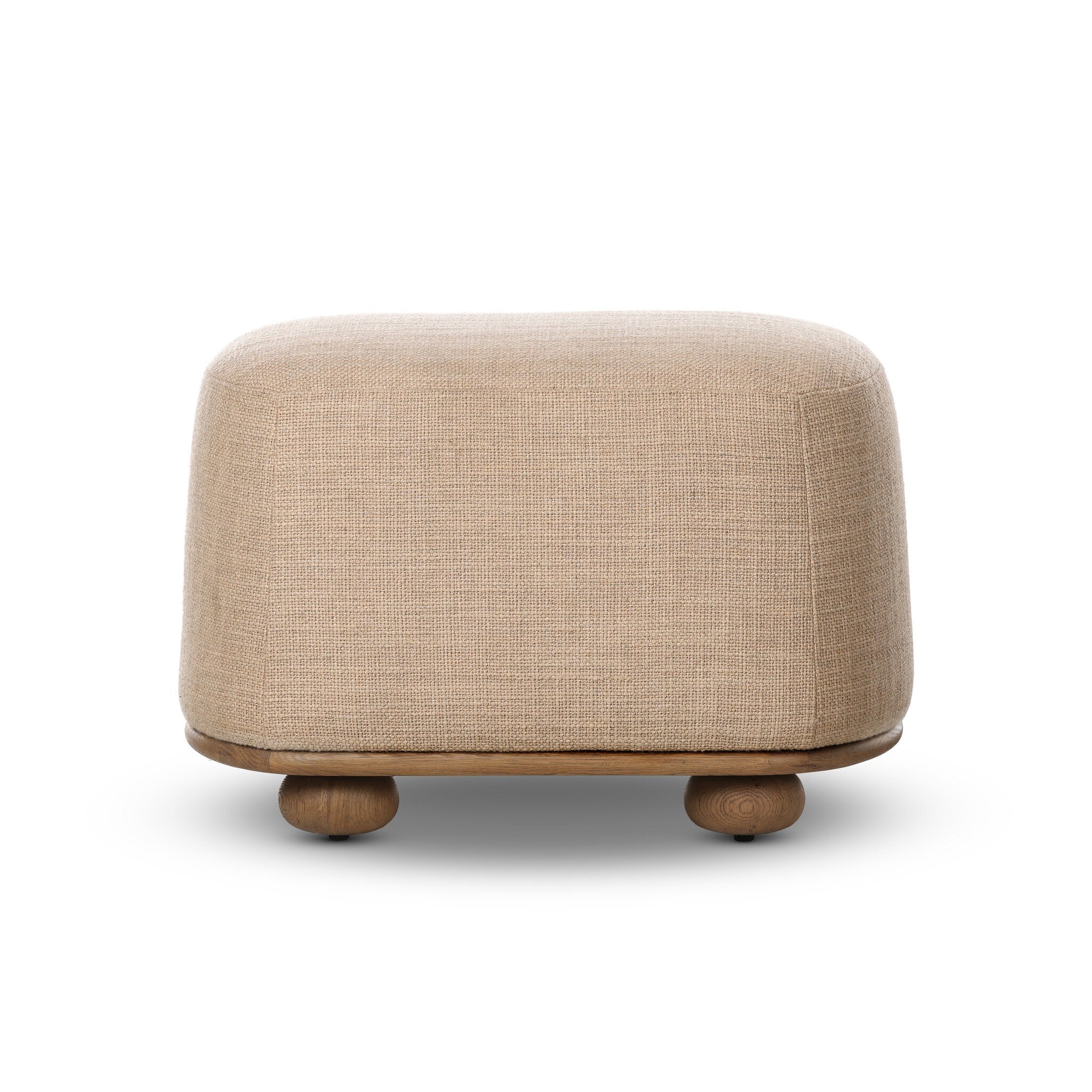 Bilbury Oval Ottoman FURNITURE - ottoman Four Hands