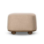 Bilbury Oval Ottoman FURNITURE - ottoman Four Hands Saxon Sand