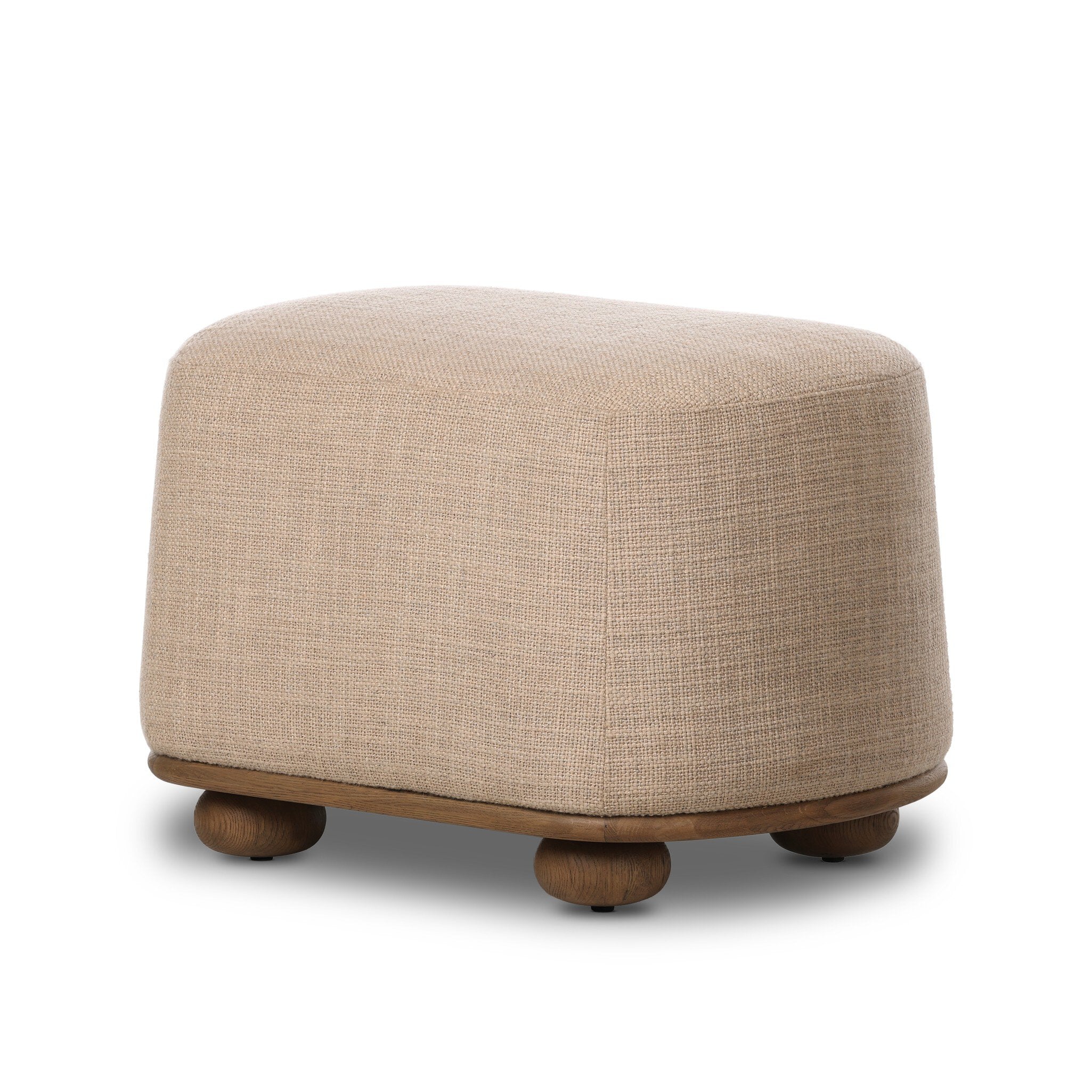 Bilbury Oval Ottoman FURNITURE - ottoman Four Hands
