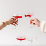 PRE-ORDER - Ribbed Coupe Cocktail Glass Set PRE-ORDER Sku Inter Continental Mercantile