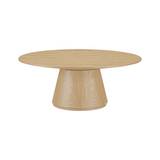 Ortega Coffee Table 4 - b - FURNITURE - coffee table - round Moe's Furniture Oak