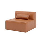 Gus* Modern Mix Modular Armless Chair 8 - b - FURNITURE - modular - mix Gus Vegan Appleskin Leather Cognac