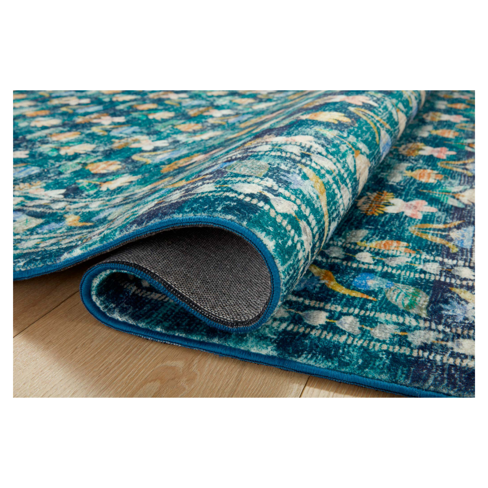 Rifle Paper Co. x Loloi Courtyard Hadley Emerald Rug 3-patterned rugs Loloi