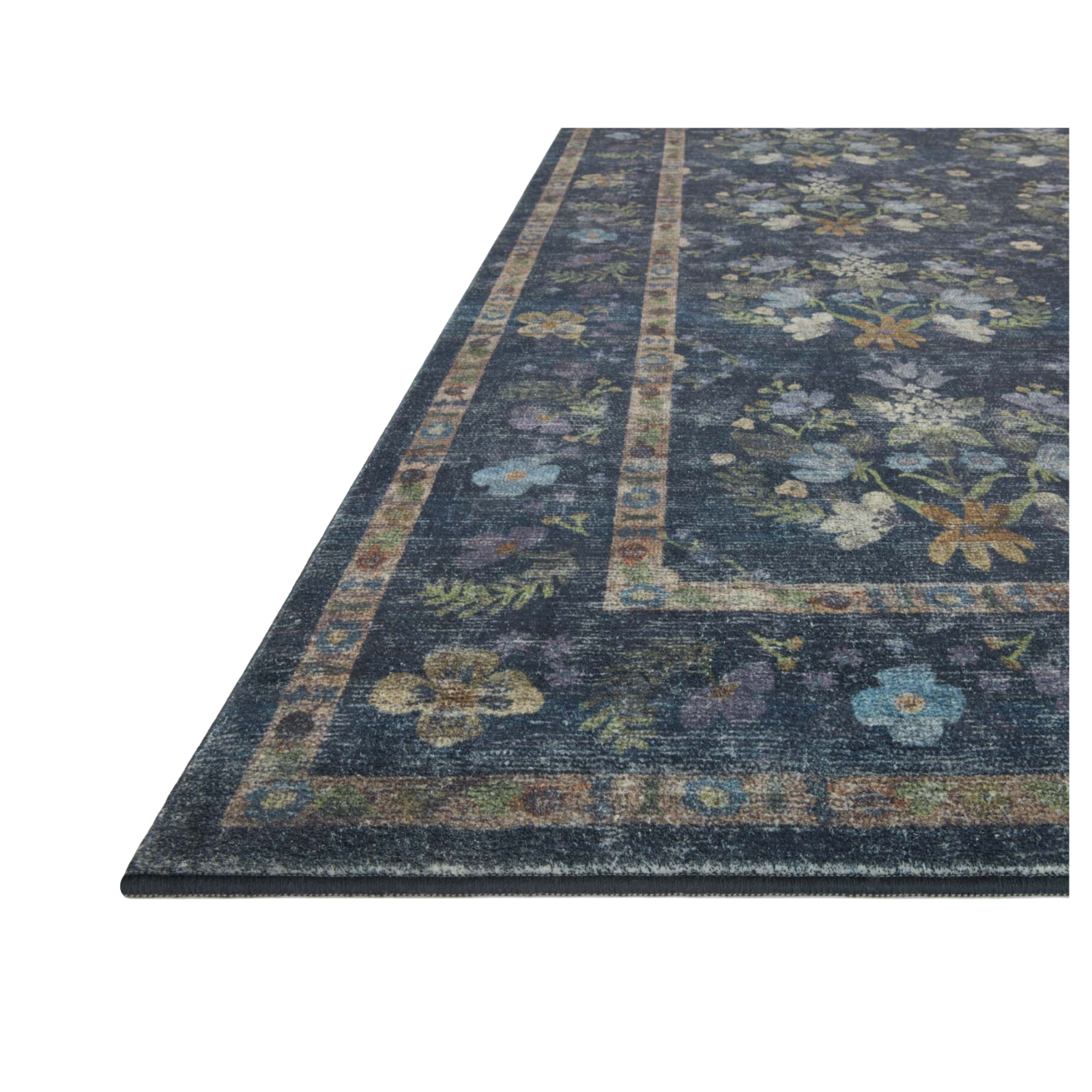 Rifle Paper Co. x Loloi Courtyard Seville Charcoal Rug 3-patterned rugs Loloi