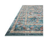 Rifle Paper Co. x Loloi Courtyard Eve Blue Rug 3-patterned rugs Loloi