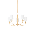 Montpelier Chandelier - Small LIGHTING - chandelier Hudson Valley Lighting Vintage Gold Leaf