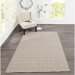 Marlby Windowpane Grey Rug 0-rugs-wool Momeni