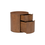Niko Two Drawer Nightstand - Dark Oak 14 - FURNITURE - nightstand Moe's Furniture