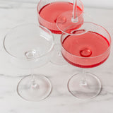 PRE-ORDER - Ribbed Coupe Cocktail Glass Set PRE-ORDER Sku Inter Continental Mercantile