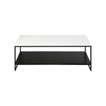 Stone Coffee Table 4 - a - FURNITURE - coffee table - rectangle Ethnicraft White Carrara