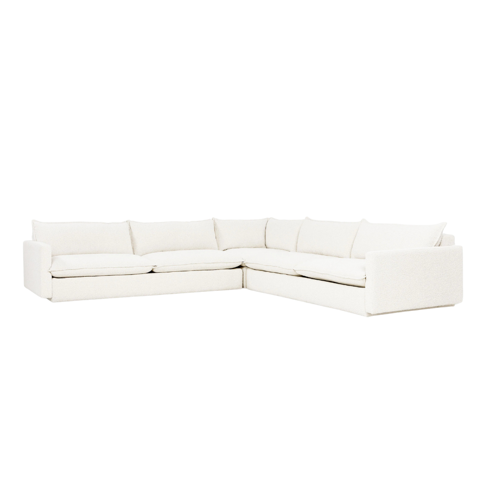 Gus* Modern Sola Bi-Sectional 2 - FURNITURE - sectional Gus Node Alabaster