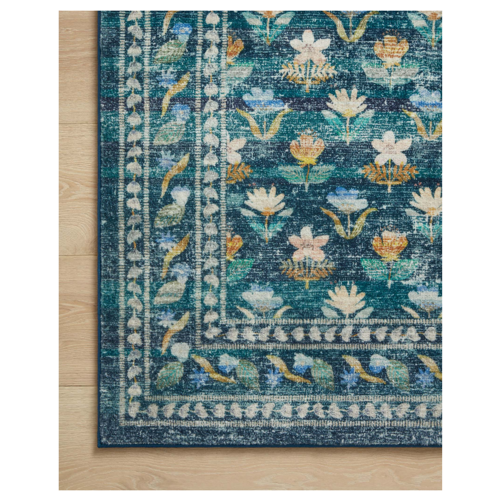Rifle Paper Co. x Loloi Courtyard Hadley Emerald Rug 3-patterned rugs Loloi