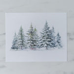 Evergreen Forest Vintage Art Print ARTWORK - print Pink Lemon Decor (Faire)