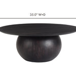 Pacific Coffee Table - Black 4 - b - FURNITURE - coffee table - round Moe's Furniture