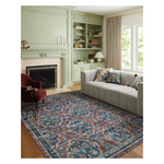 Rifle Paper Co. x Loloi Courtyard Chateau Red Rug 3-patterned rugs Loloi