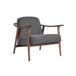 Gus* Modern Baltic Chair FURNITURE - lounge chair Gus Andorra Pewter Walnut