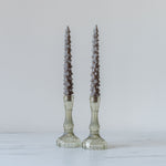 Tree Shaped Taper Candles - Pewter CHRISTMAS 2024 Creative Co-op (DYA)